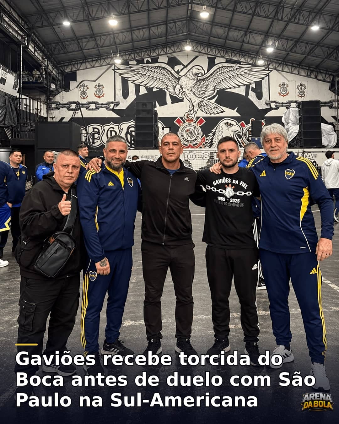 Gaviões recebe torcida do Boca antes de duelo com São Paulo na Sul-Americana