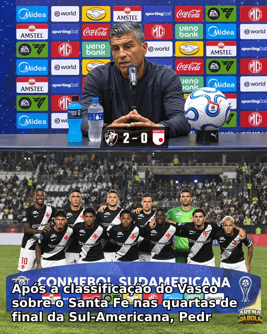 Vasco elimina Santa Fe e discute estádio para semifinal da Sul-Americana