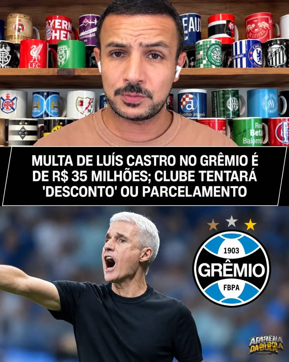 Bruno Andrade detalha saída de Luís Castro e dívida de R$ 35 milhões