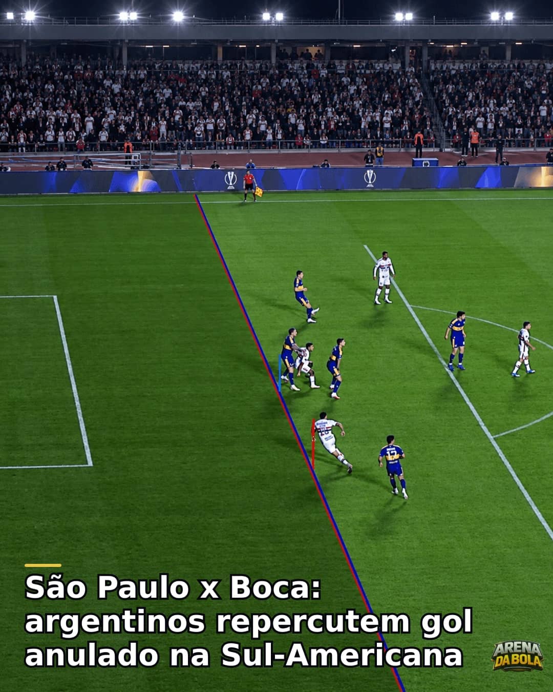 São Paulo x Boca: argentinos repercutem gol anulado na Sul-Americana