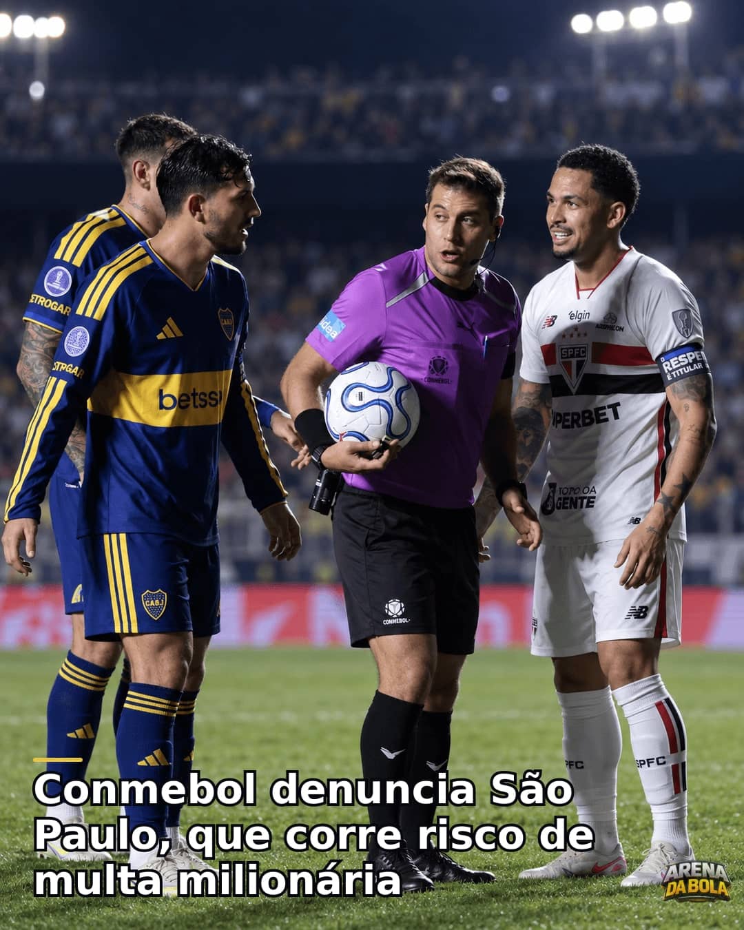 Conmebol denuncia São Paulo após queda para o Boca; multa pode chegar a R$ 1 milhão