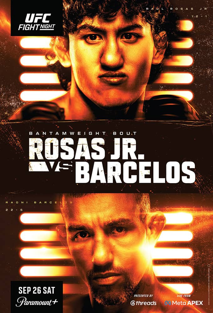 UFC Fight Night 289 Rosas Jr. vs Barcelos