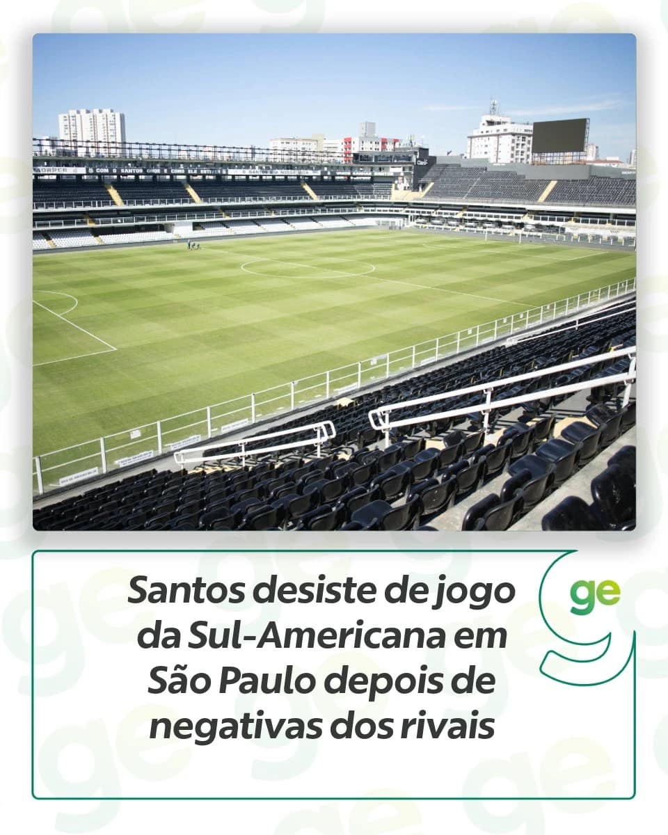 Santos decide jogar na Vila Belmiro após negativas de estádios em São Paulo