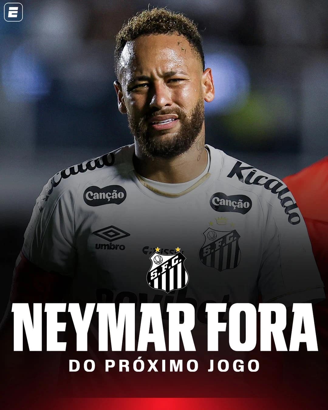 Neymar desfalca Santos após suspensão por cartão amarelo | Brasileirão 2026