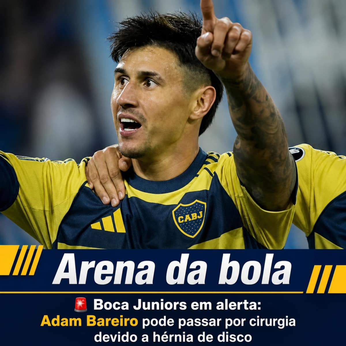 🚨 Boca Juniors em alerta: Adam Bareiro pode passar por cirurgia devido a hérnia de disco