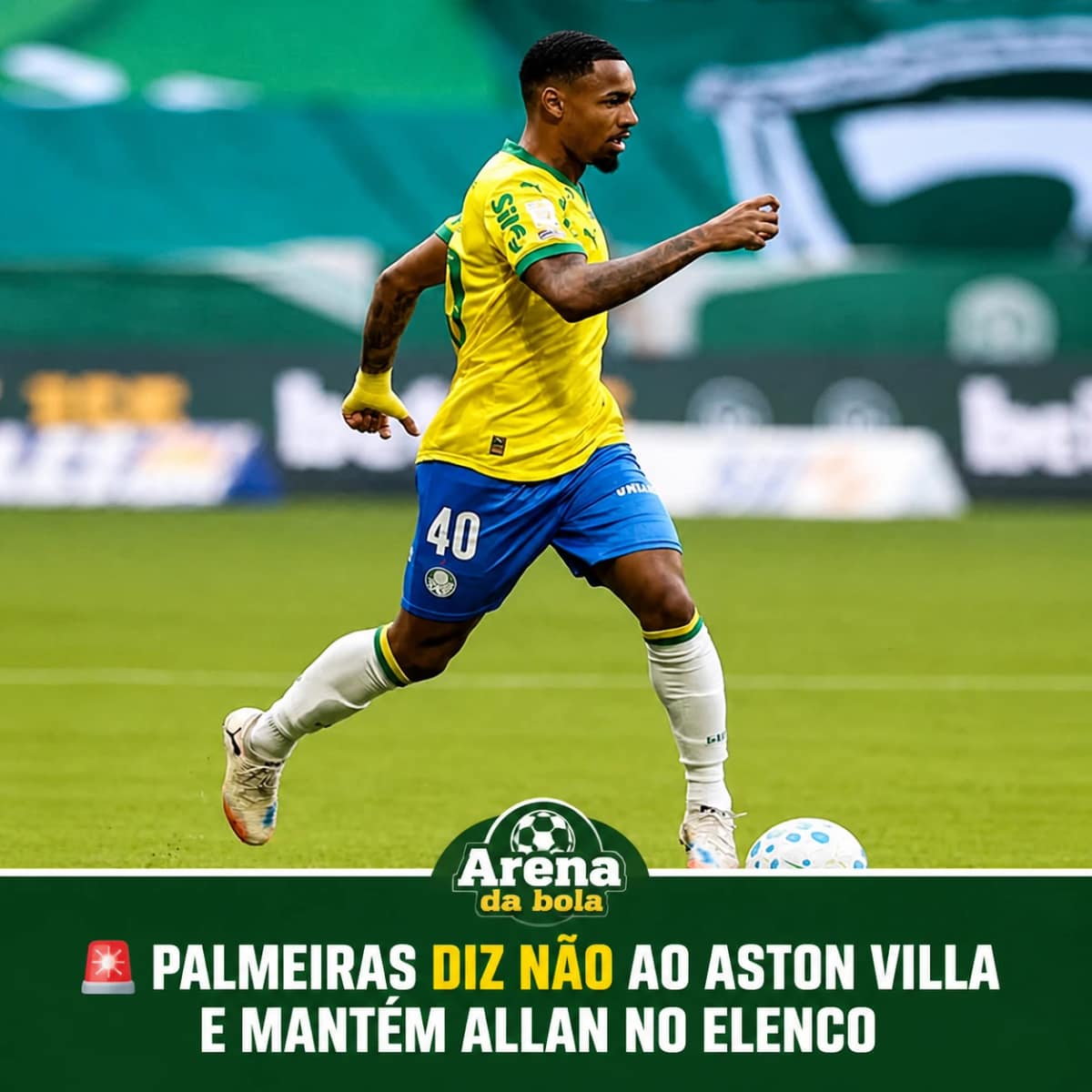 🚨 Palmeiras diz não ao Aston Villa e mantém Allan no elenco