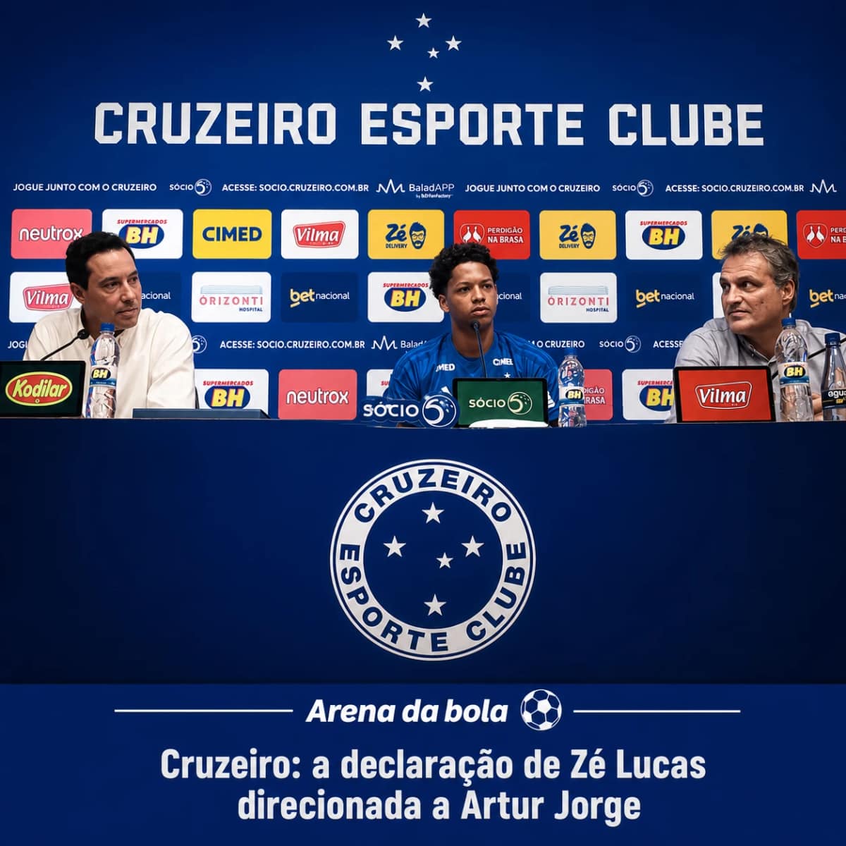 Cruzeiro: a declaração de Zé Lucas direcionada a Artur Jorge