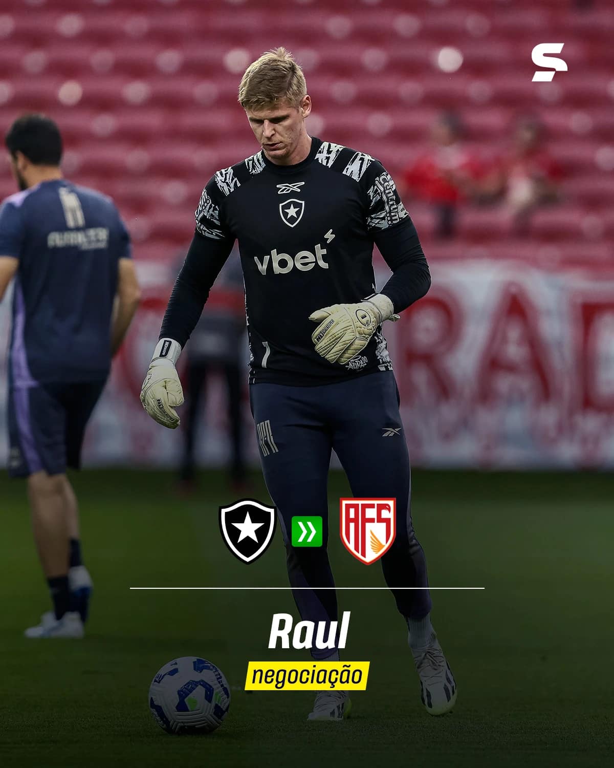 Botafogo se despede de Raul, que rumo para Portugal