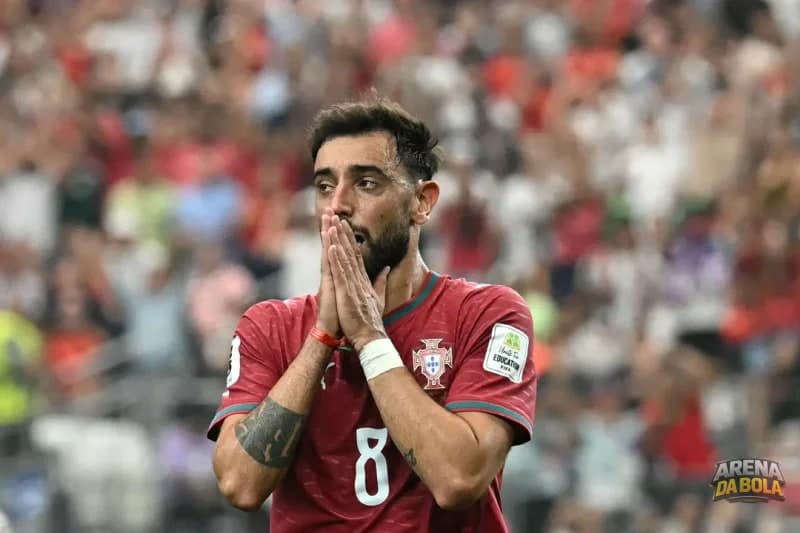 Bruno Fernandes lamenta eliminação de Portugal para a Espanha na Copa 2026 — foto 2