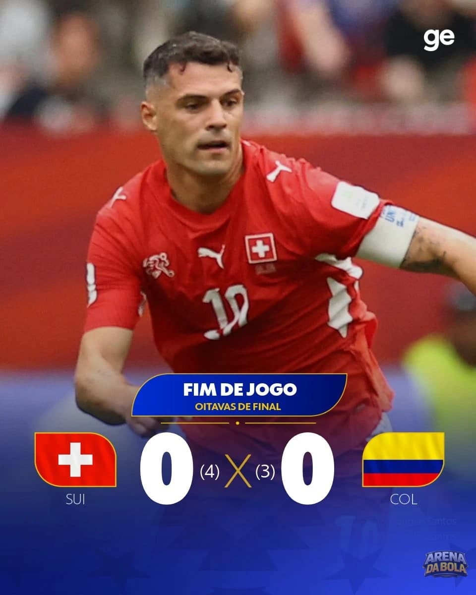 Suíça avança para as quartas de final da Copa 2026 ao vencer Colômbia nos pênaltis — foto 2