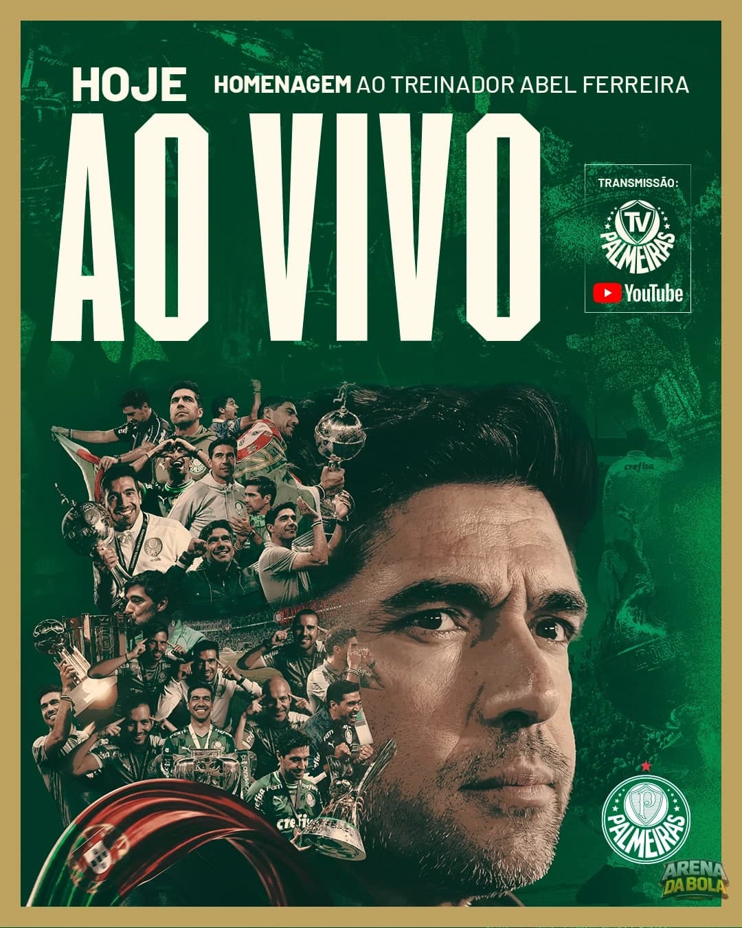 Abel Ferreira recebe homenagem como o técnico mais vitorioso da história do Palmeiras — foto 2