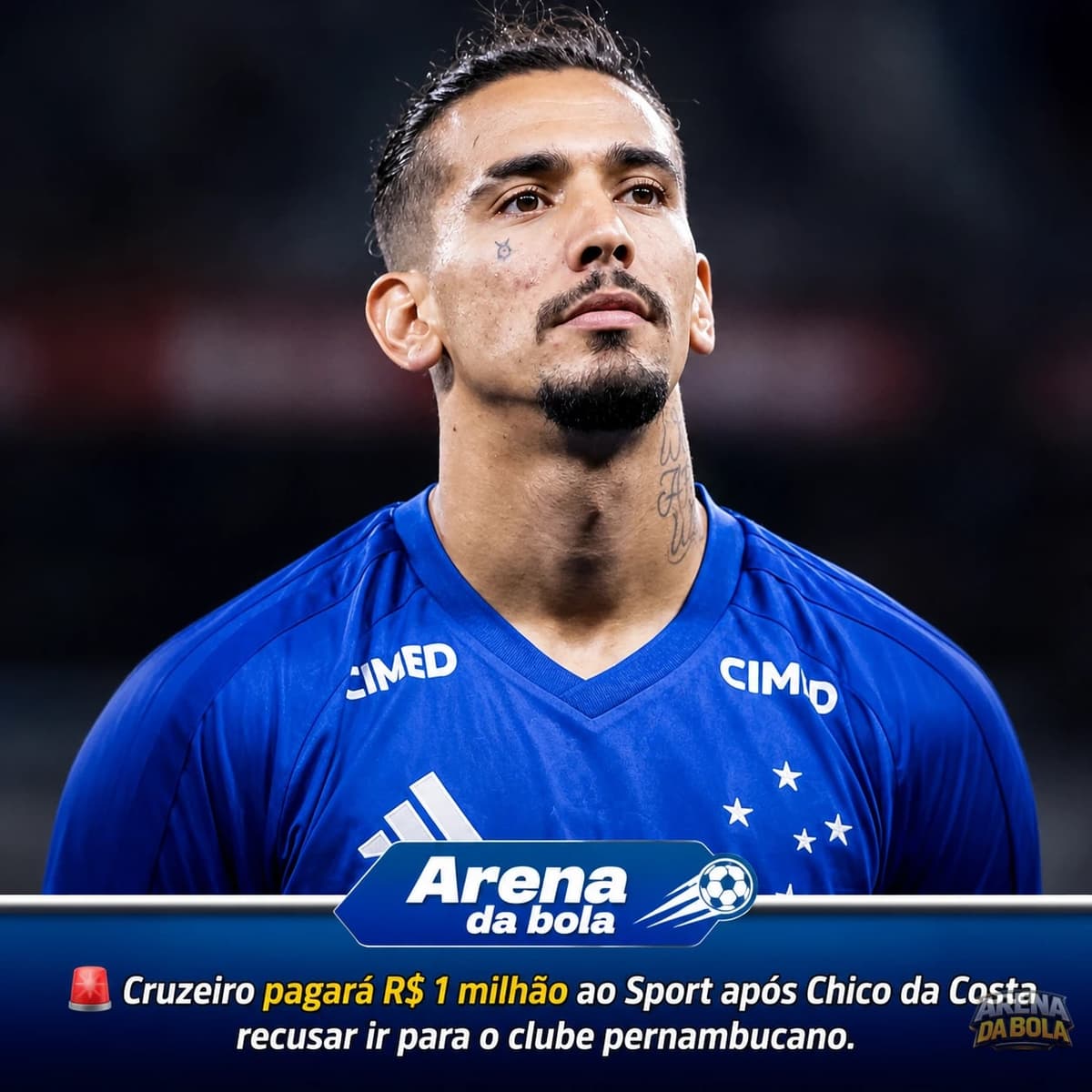 Cruzeiro pagará R$ 1 milhão ao Sport após Chico da Costa recusar ir para o clube pernambucano — foto 2