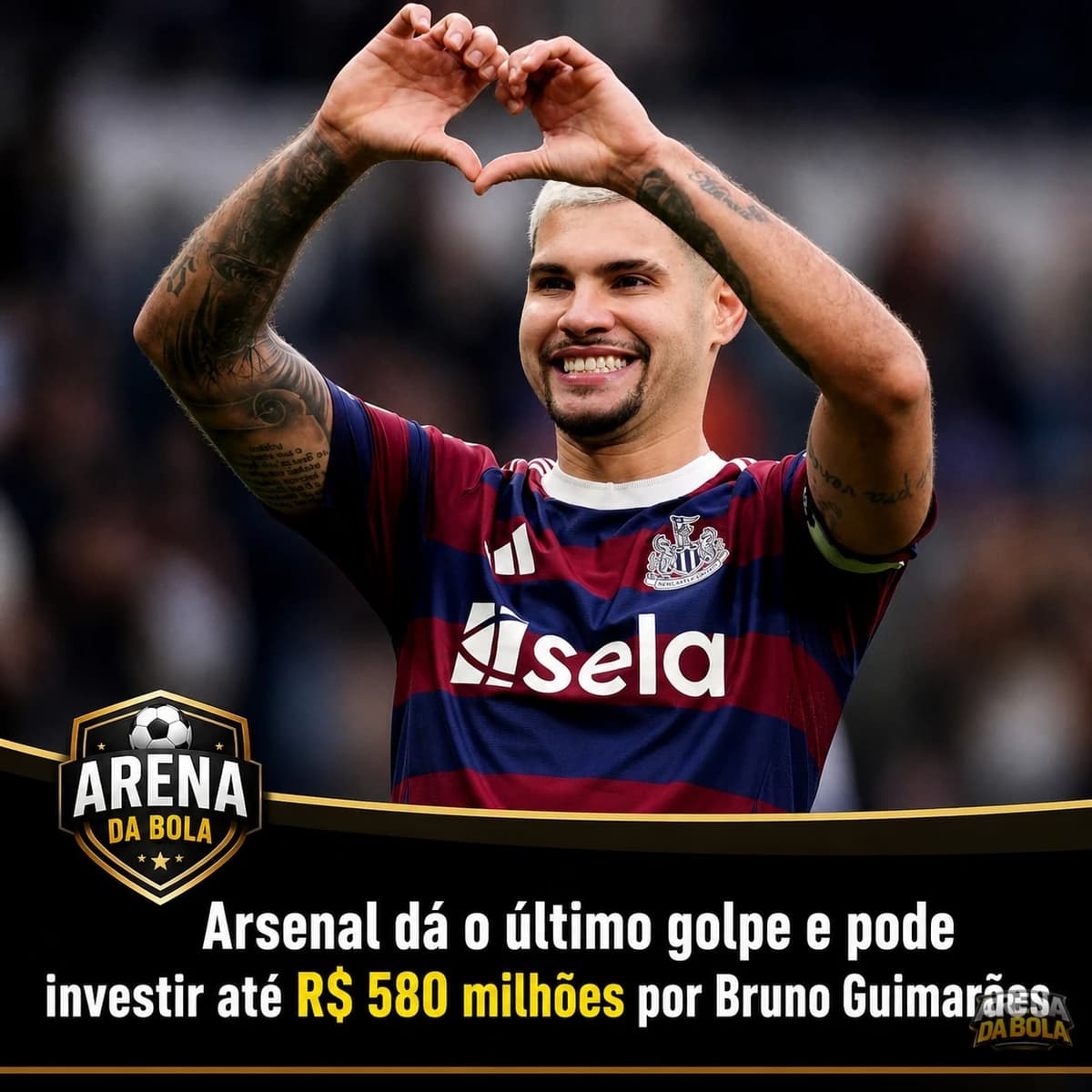 Arsenal dá o último golpe e pode investir até R$ 580 milhões por Bruno Guimarães — foto 2