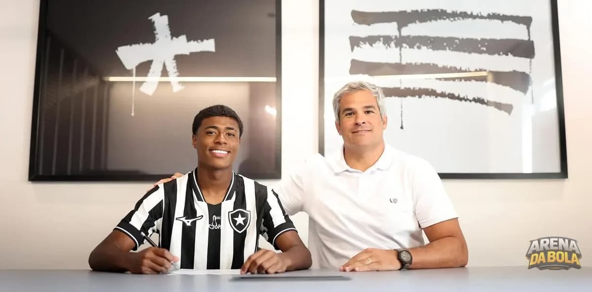 Botafogo assina primeiro contrato profissional com Cauã Machado — foto 2