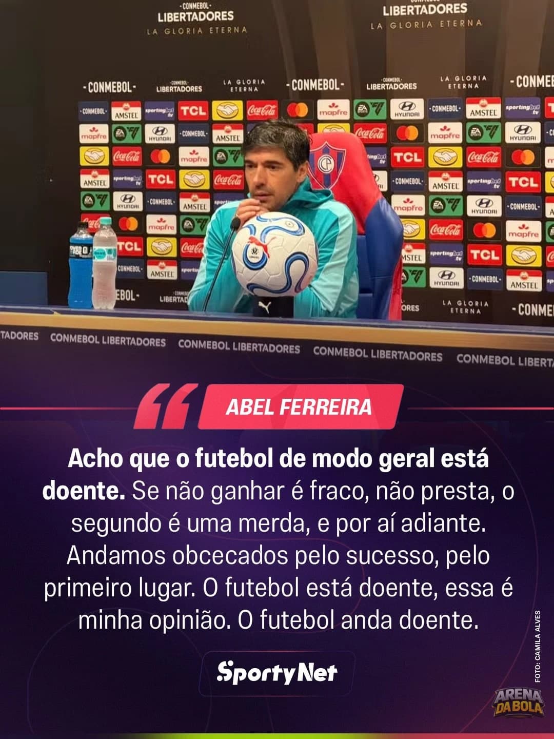 Abel Ferreira rebate críticas após Palmeiras vencer Cerro Porteño por 1 a 0 — foto 3