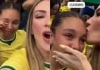 Filha de Casemiro se emociona com gol do pai na vitória do Brasil