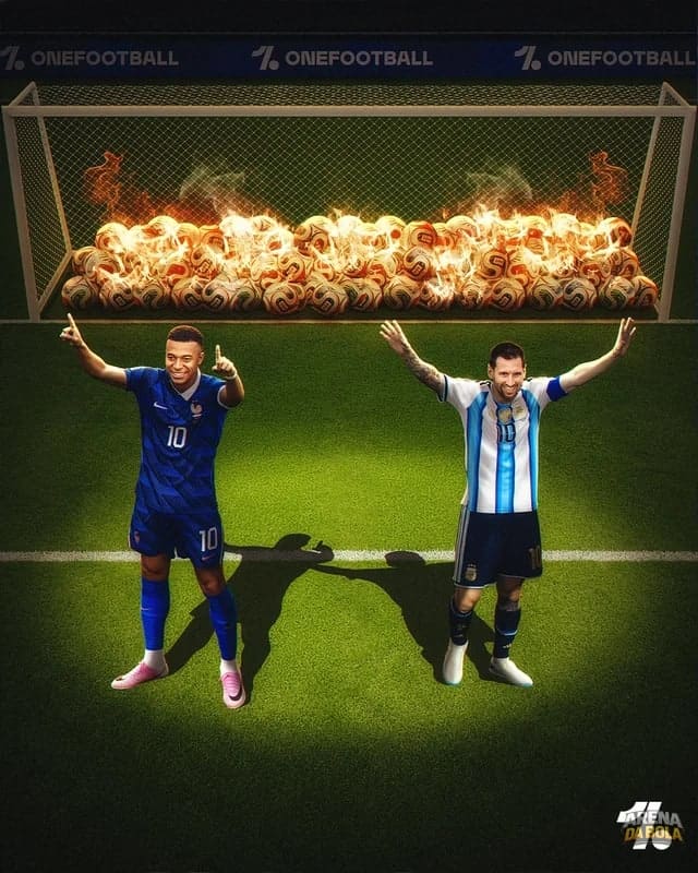 Messi e Mbappé se enfrentam novamente na Copa do Mundo