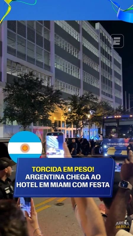 Argentina recebe a seleção com festa em Miami da Copa 2026