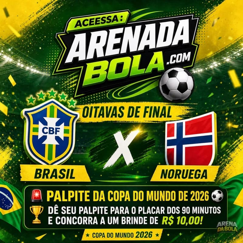 Palpite Brasil x Noruega— Copa 2026: placar e análise