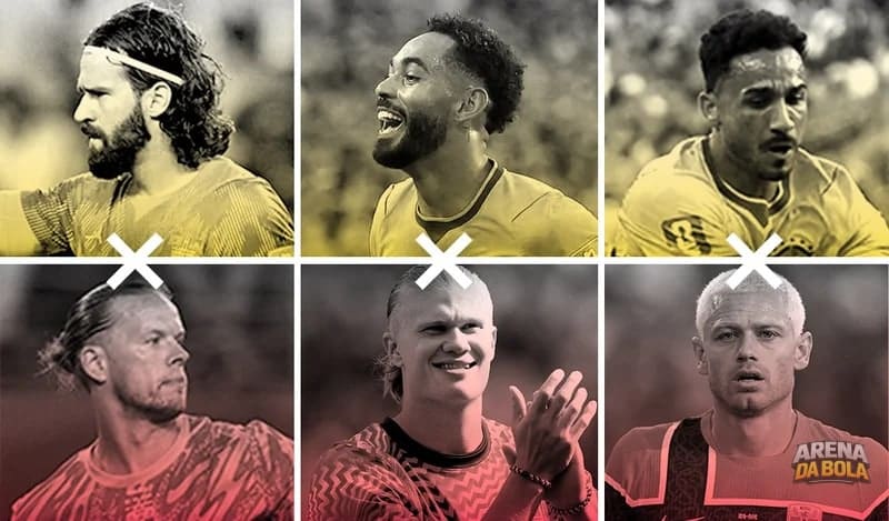 Cara a cara de Brasil x Noruega: compare jogador por jogador, na Copa, temporada e carreira na Copa 2026