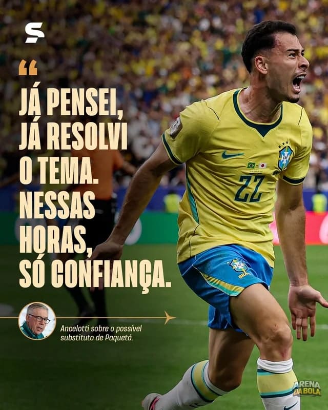 Ancelotti confia em Martinelli após gol decisivo na classificação do Brasil da Copa 2026