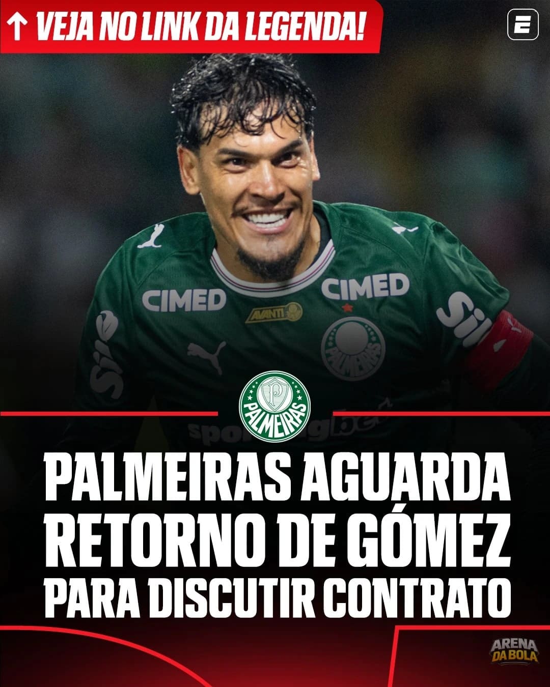 Palmeiras aguarda retorno de Gustavo Gómez para discutir futuro do zagueiro