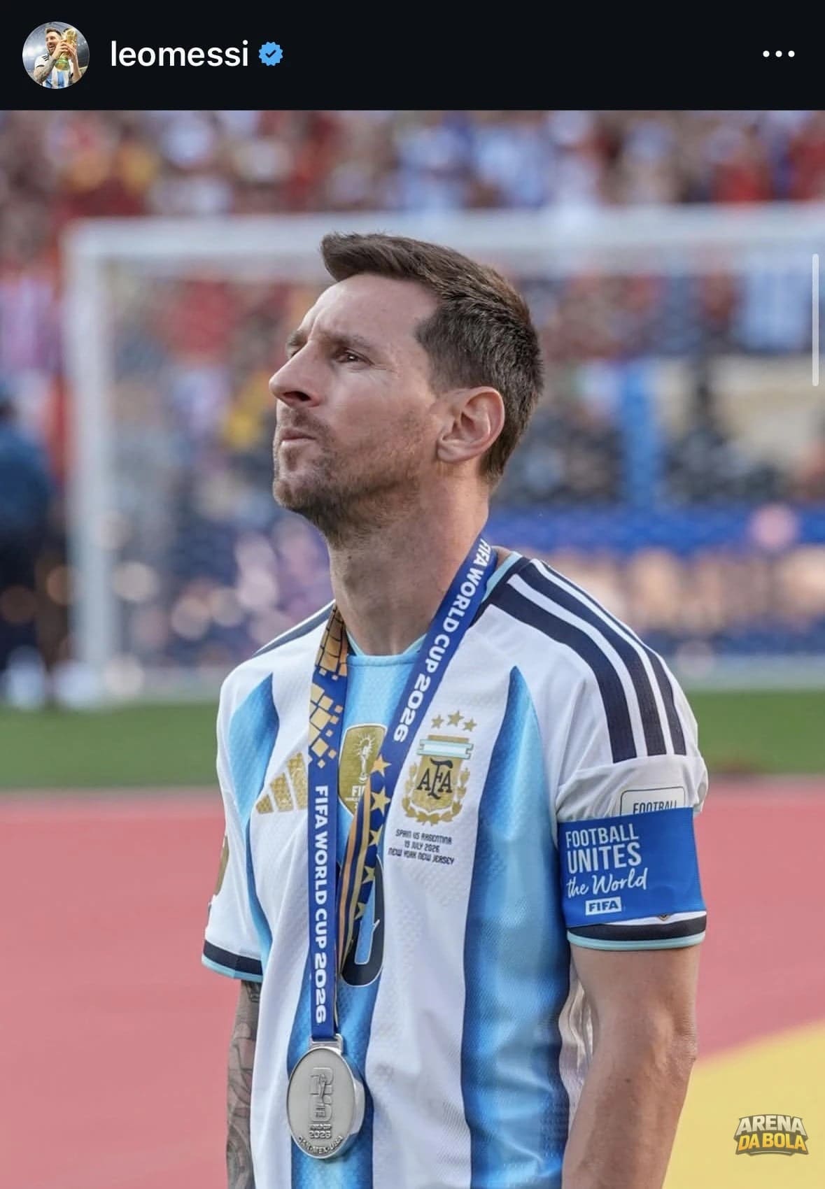 Argentina lamenta vice na Copa do Mundo; Messi se manifesta nas redes sociais