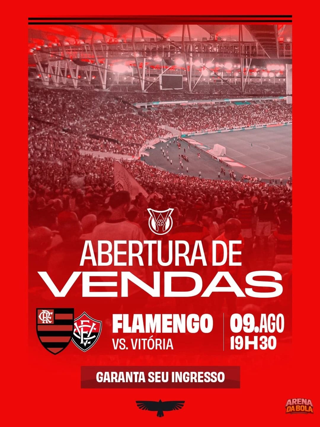 Flamengo abre venda de ingressos para duelo contra o Vitória no Maracanã | Brasileirão 2026