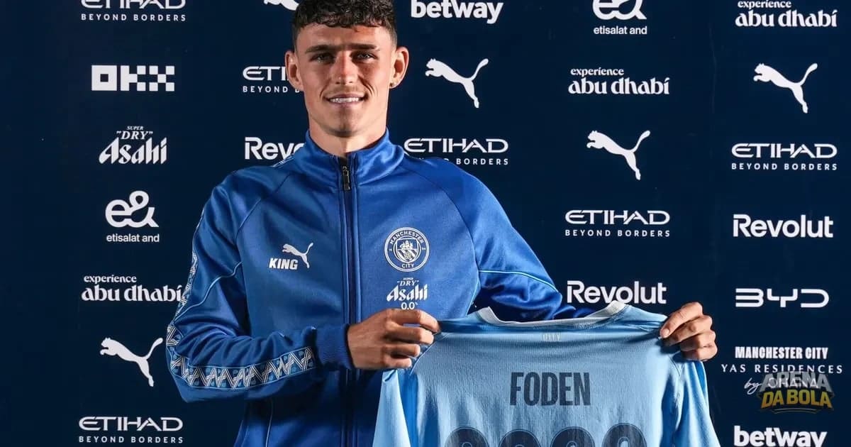Manchester City renova contrato de Phil Foden até 2030