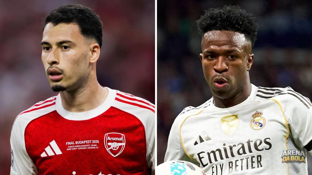 Gabriel Martinelli confirma felicidade no Arsenal enquanto Mikel Arteta mira Vinicius Junior