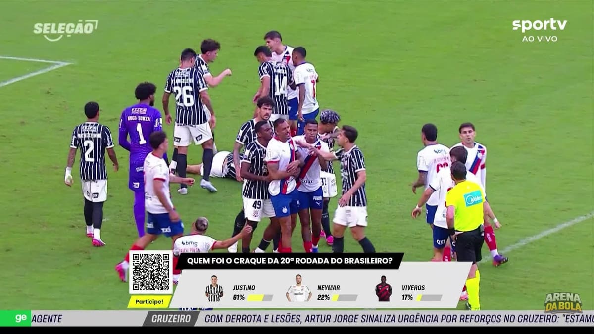 Bancada do #Seleçãosportv analisa postura de Véliz e Garro em confusão entre Bahia e Corinthians | Brasileirão 2026