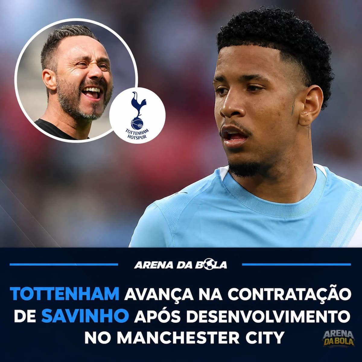 Tottenham avança na contratação de Savinho após desenvolvimento no Manchester City