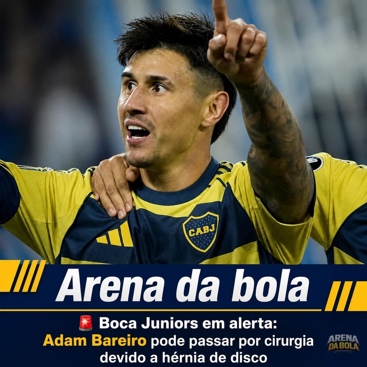 Boca Juniors em alerta: Adam Bareiro pode passar por cirurgia devido a hérnia de disco