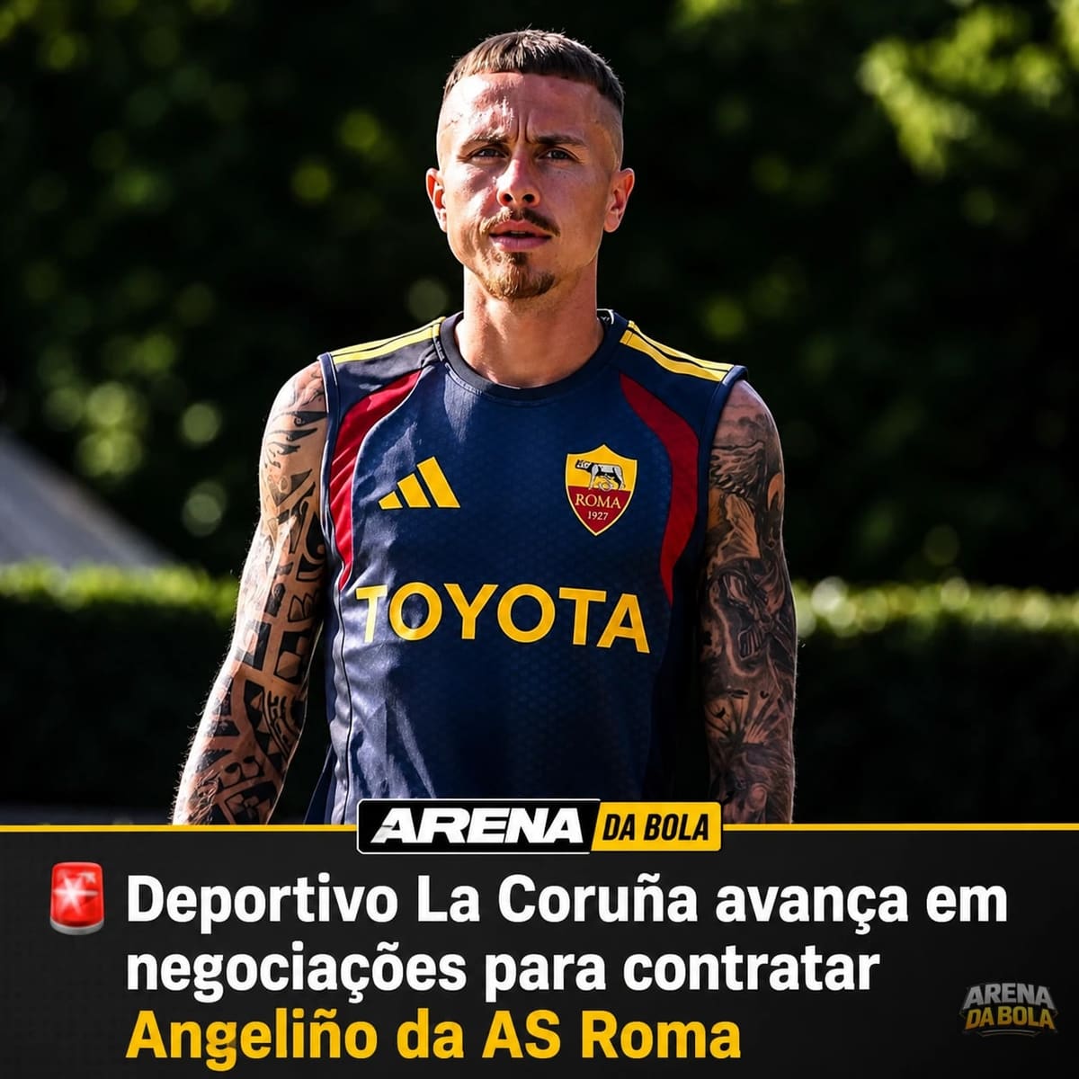 Deportivo La Coruña avança em negociações para contratar Angeliño da AS Roma