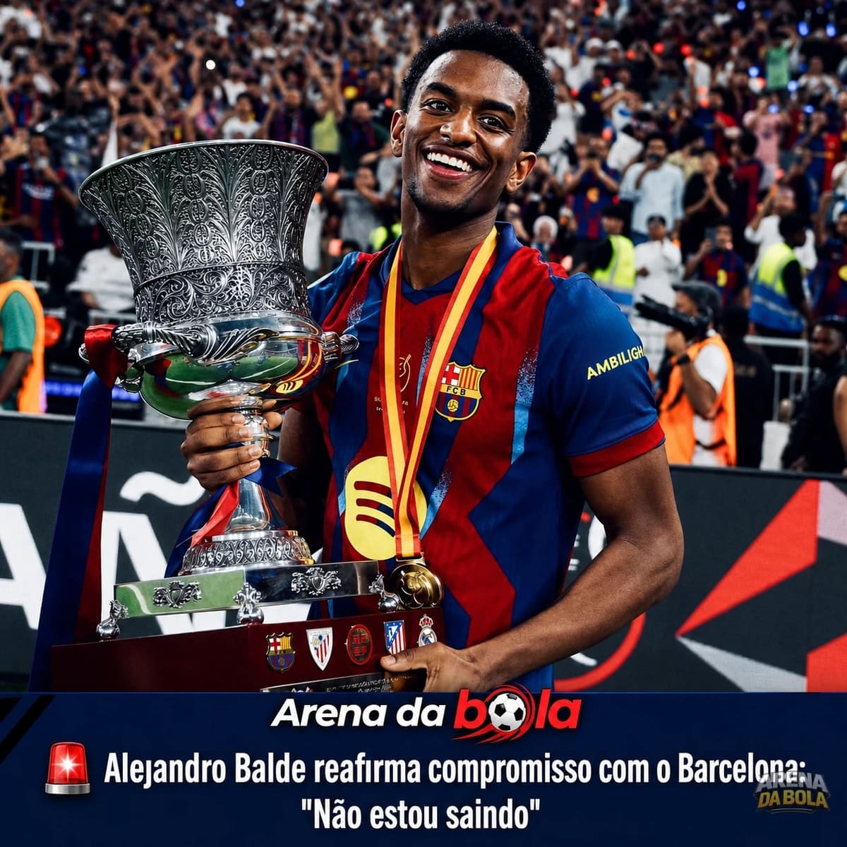Alejandro Balde reafirma compromisso com o Barcelona: "Não estou saindo"