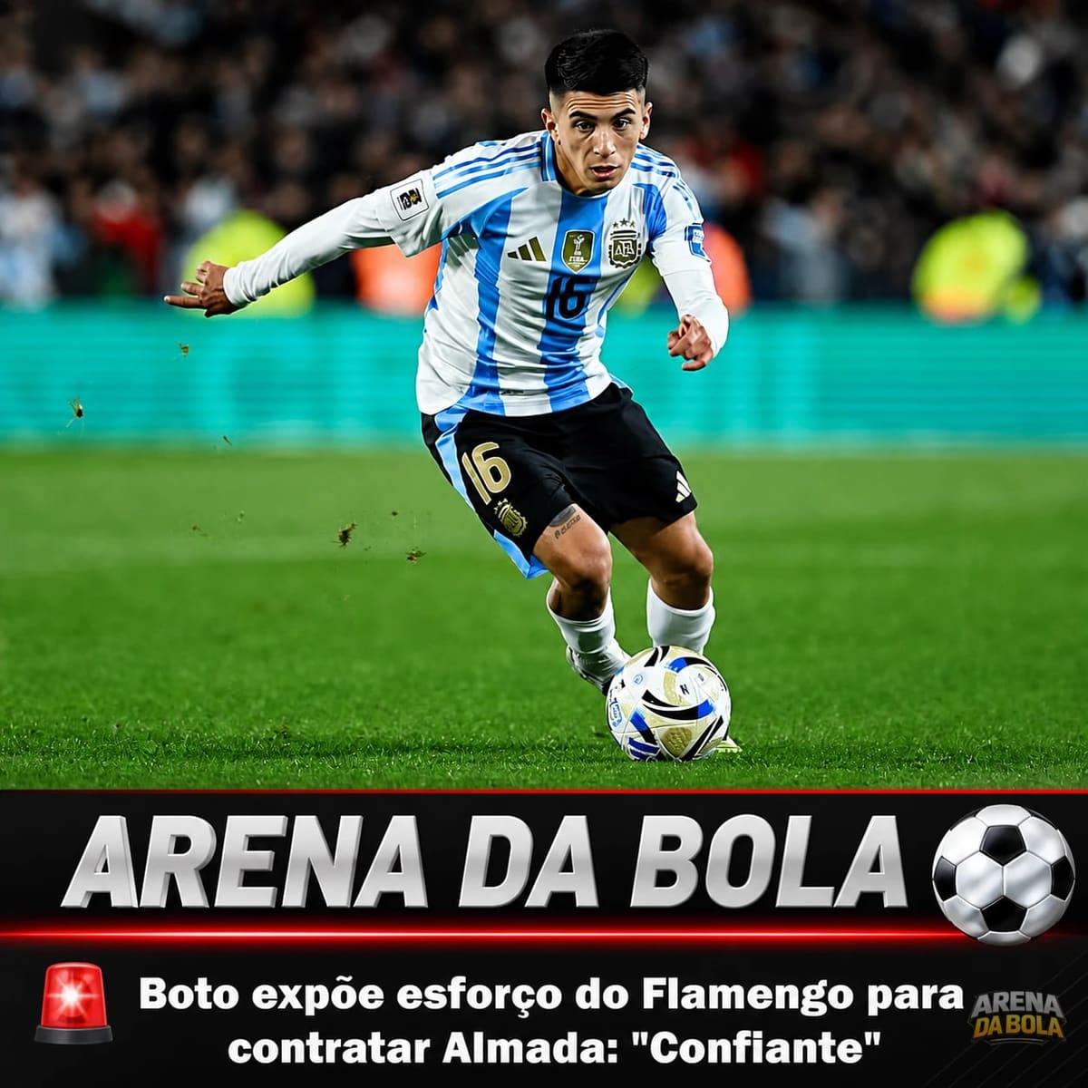 Flamengo mantém otimismo na busca por Thiago Almada e resiste a propostas por Léo Pereira