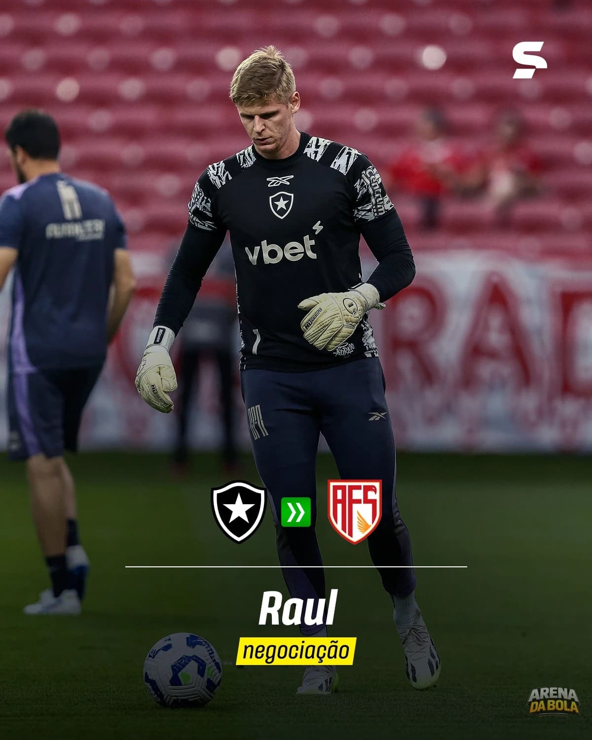 Botafogo se despede de Raul, que rumo para Portugal