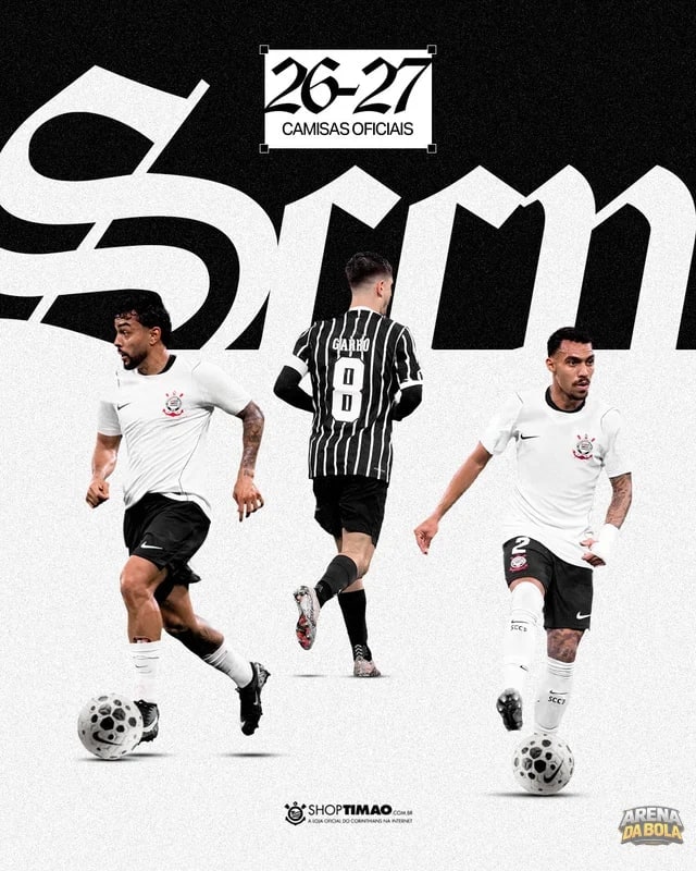 Camisas do Corinthians com desconto na ShopTimão