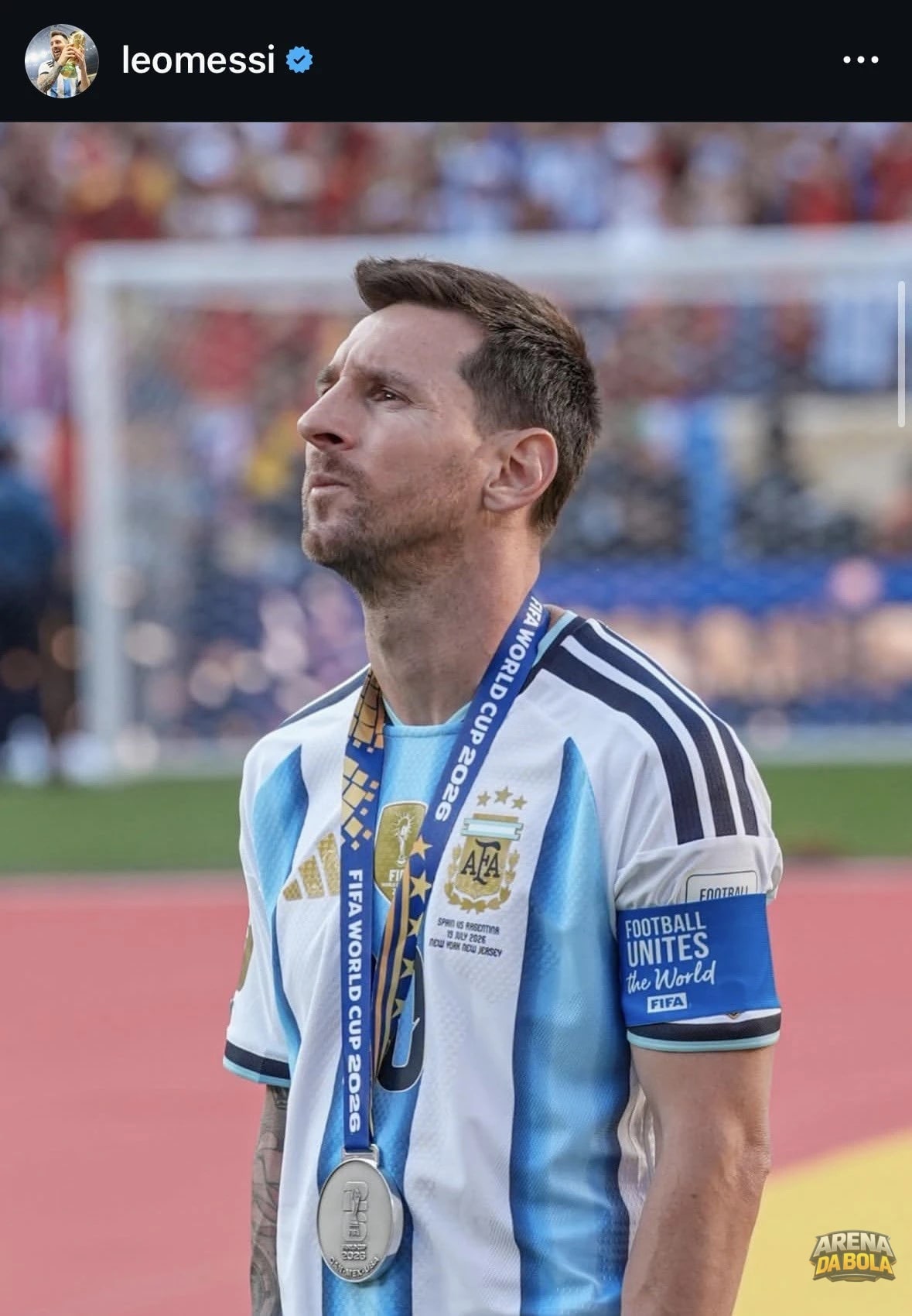 Argentina lamenta vice na Copa do Mundo; Messi se manifesta nas redes sociais
