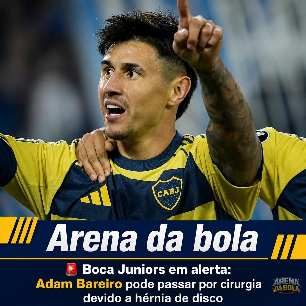 Boca Juniors em alerta: Adam Bareiro pode passar por cirurgia devido a hérnia de disco