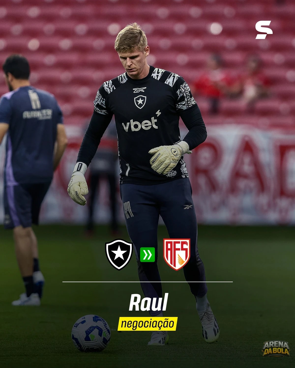 Botafogo se despede de Raul, que rumo para Portugal