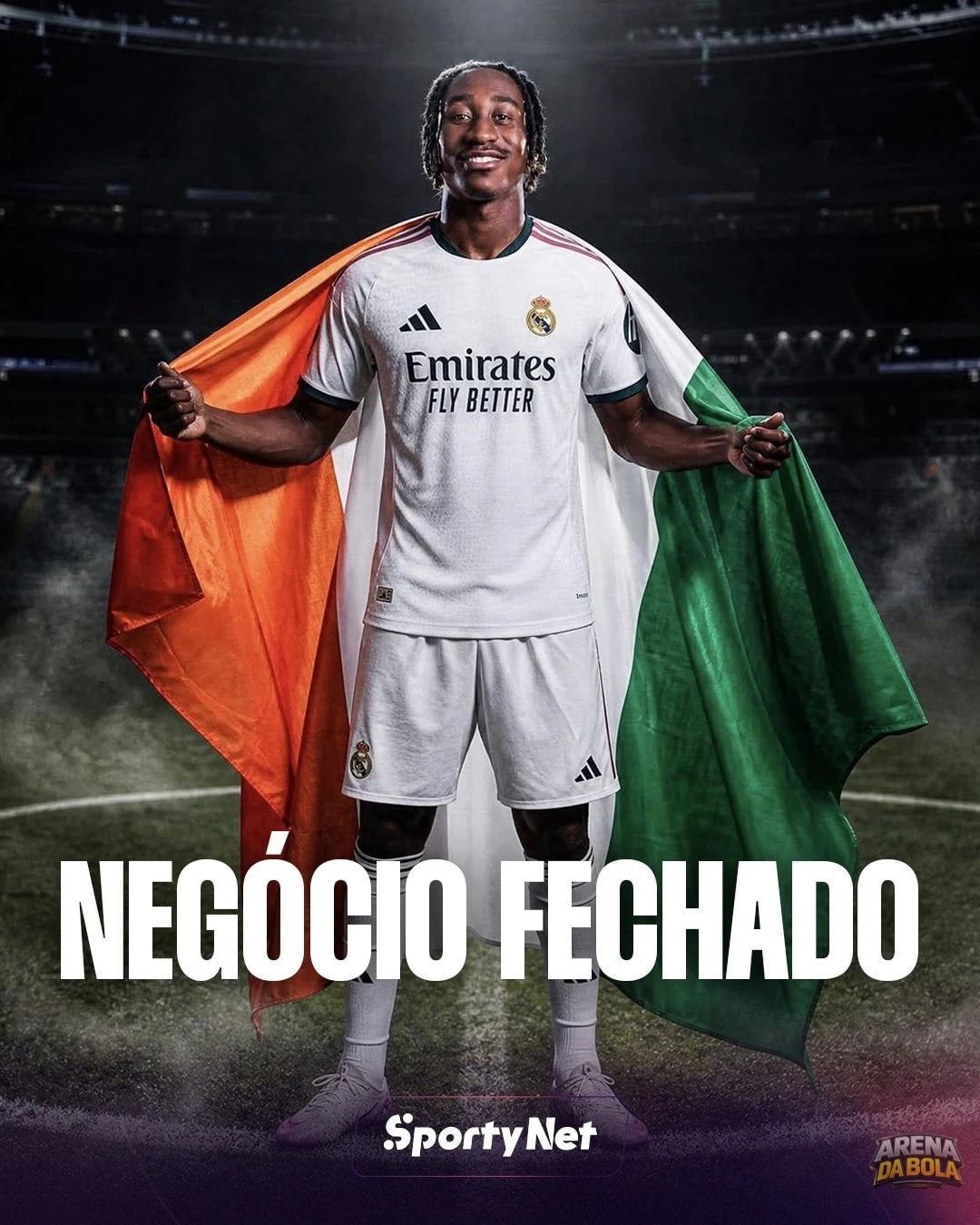 Real Madrid anuncia Yan Diomande com contrato até junho de 2033