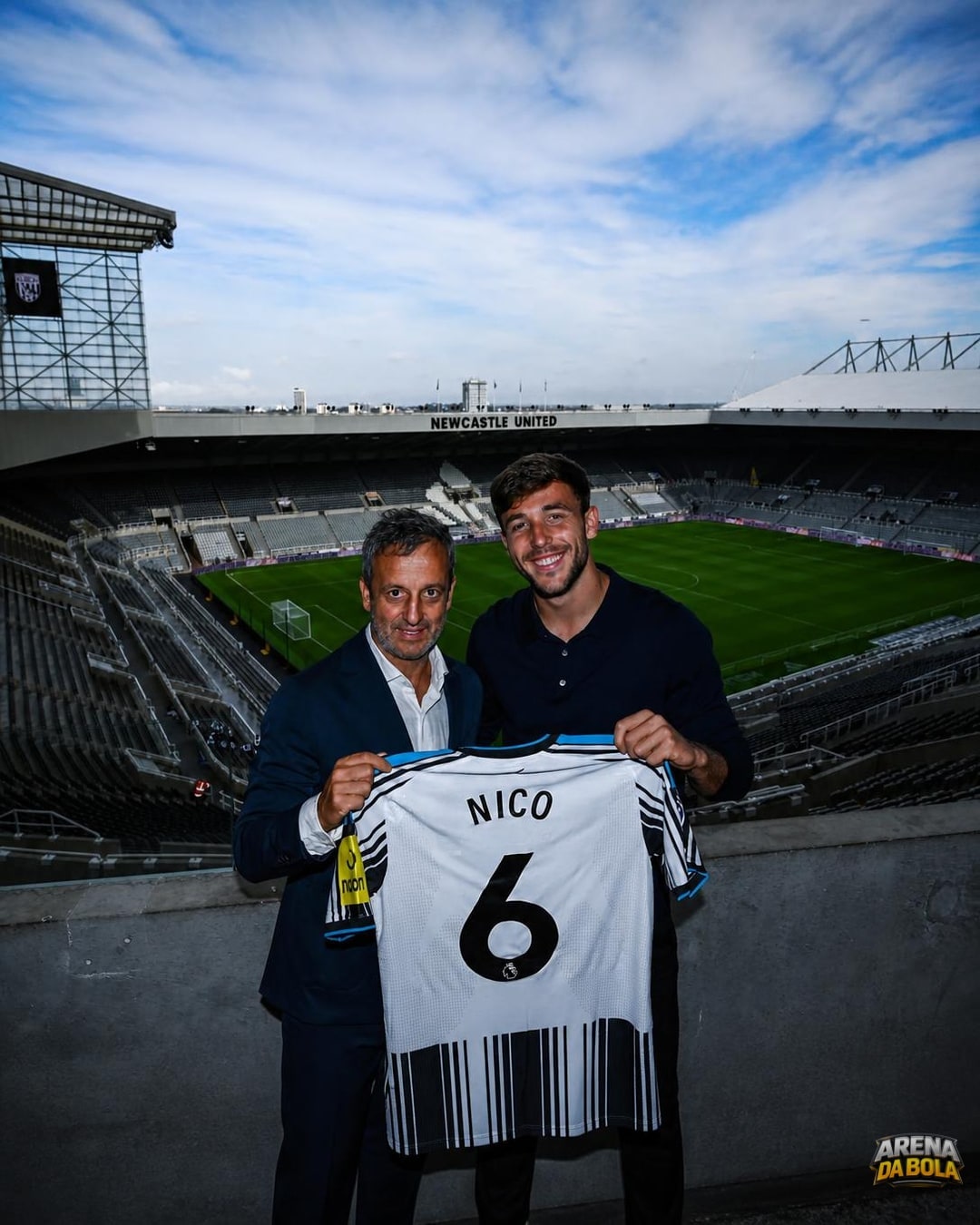 Nico González reforça Newcastle após deixar o Manchester City
