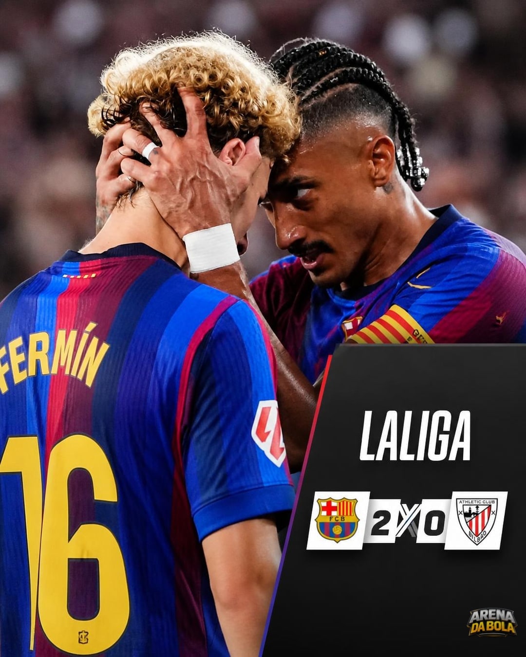 Raphinha marca, e Barcelona supera Real Madrid na liderança de La Liga