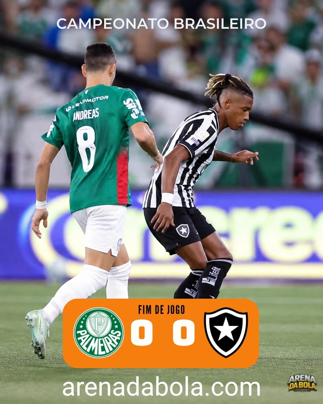 Botafogo e Palmeiras empatam sem gols no Nilton Santos | Brasileirão 2026