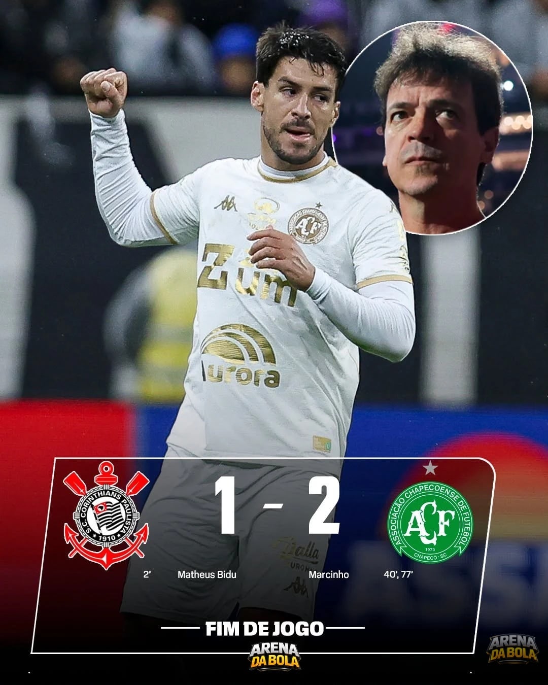 Corinthians leva virada da Chapecoense por 2 a 1 no Campeonato Brasileiro | Brasileirão 2026