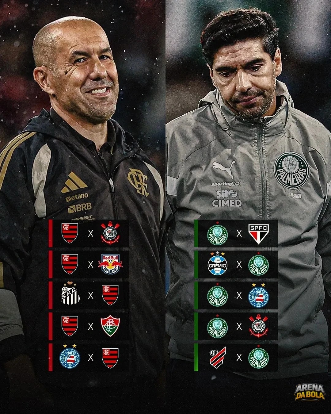 Flamengo e Palmeiras encaram sequência decisiva com grandes confrontos pela frente | Brasileirão 2026
