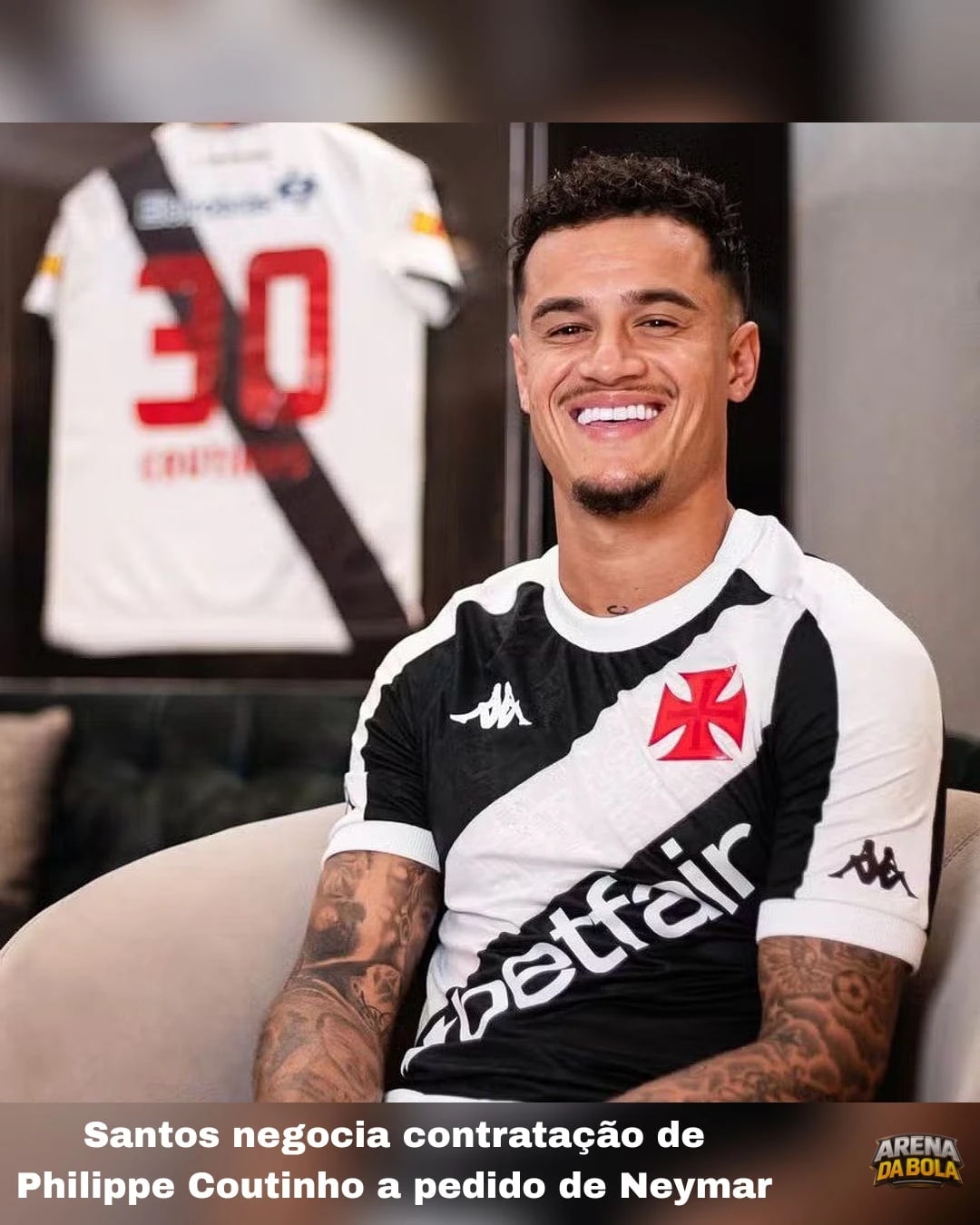 Santos negocia contratação de Philippe Coutinho a pedido de Neymar