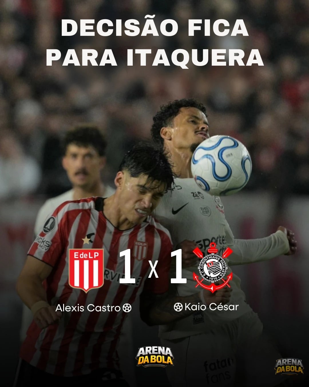 Corinthians empata em La Plata e decide vaga na semifinal da Libertadores