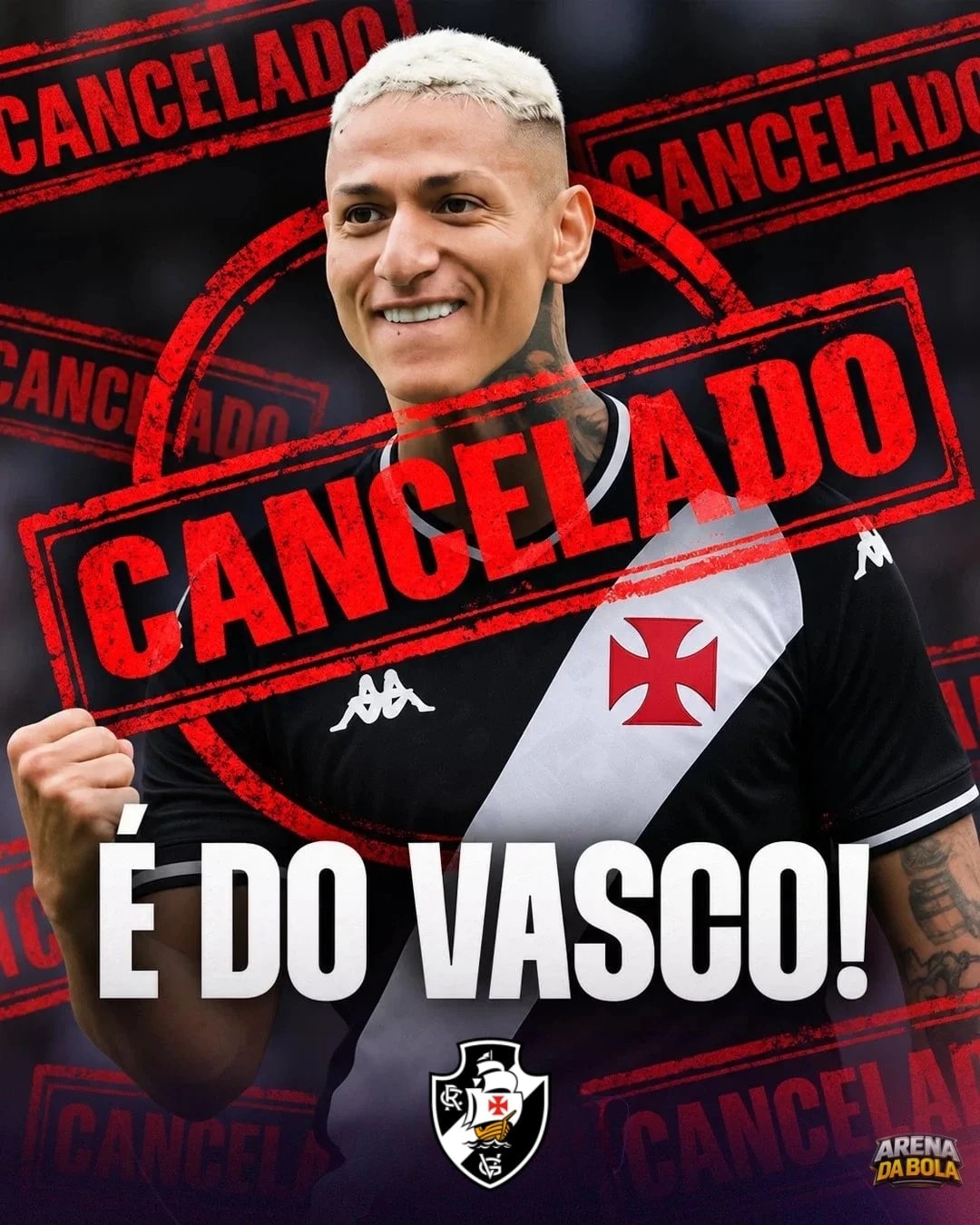Vasco descarta Richarlison após novo impasse com o atacante